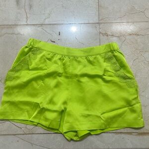 Guess Neon Green High Waist Women's Shorts